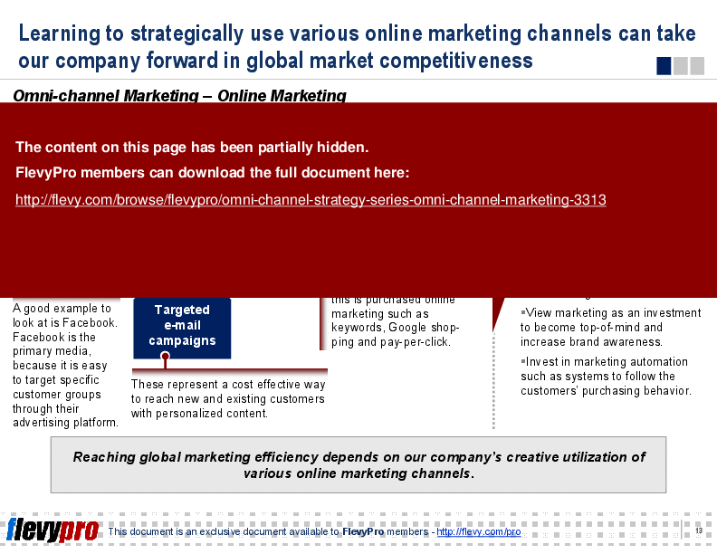 Omni-channel Strategy Series: Omni-channel Marketing (23-slide PPT PowerPoint presentation (PPT)) Preview Image