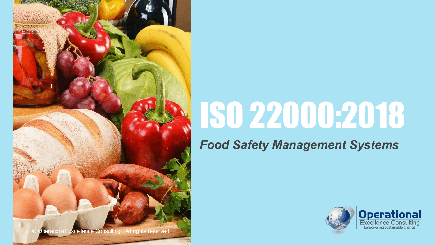 This is a partial preview of ISO 22000:2018 (FSMS) Awareness Training (69-slide PowerPoint presentation (PPTX)). Full document is 69 slides. 
