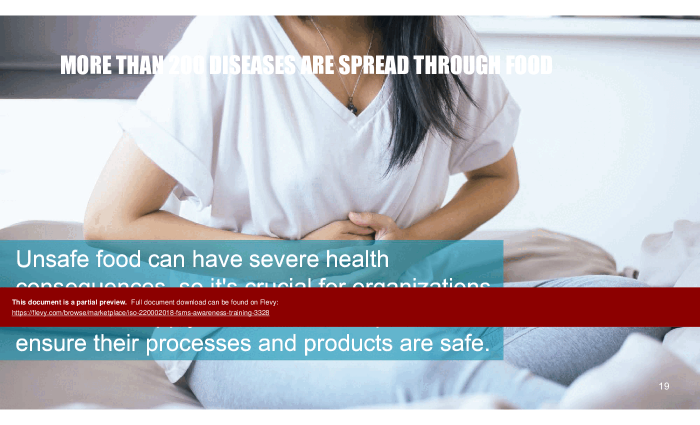 ISO 22000:2018 (FSMS) Awareness Training (78-slide PPT PowerPoint presentation (PPTX)) Preview Image