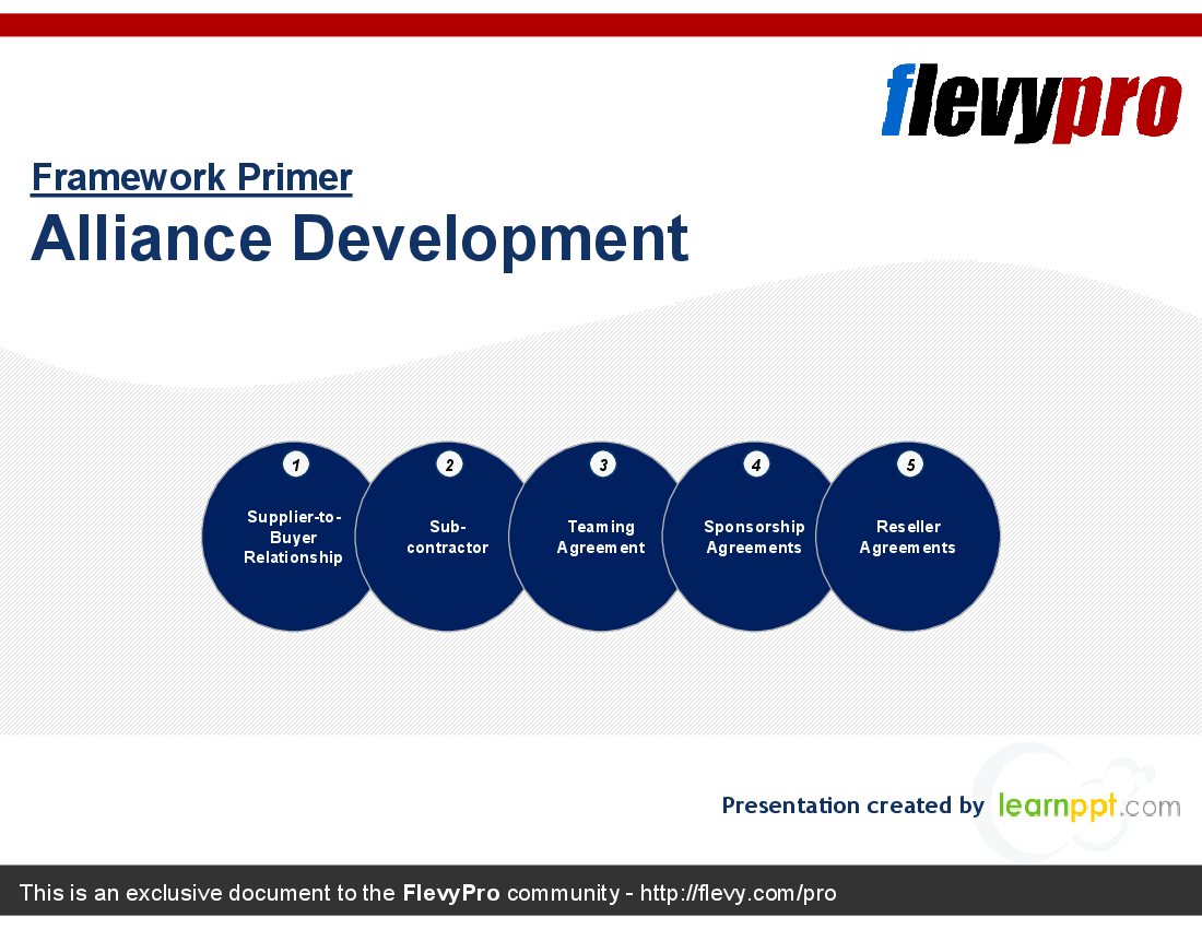 This is a partial preview of Alliance Development (18-slide PowerPoint presentation (PPT)). Full document is 18 slides. 