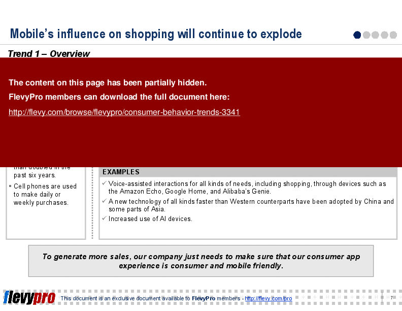This is a partial preview of Consumer Behavior Trends (19-slide PowerPoint presentation (PPT)). Full document is 19 slides. 