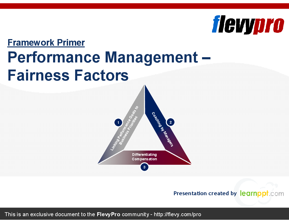 This is a partial preview of Performance Management - Fairness Factors (22-slide PowerPoint presentation (PPT)). Full document is 22 slides. 