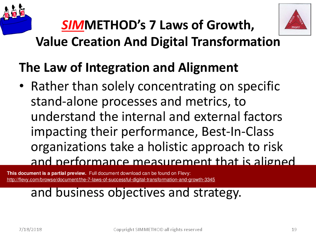 The 7 Laws of Successful Digital Transformation and Growth (69-slide PowerPoint presentation (PPTX)) Preview Image