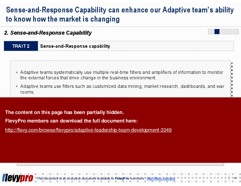 This is a partial preview of Adaptive Leadership Team Development (24-slide PowerPoint presentation (PPT)). Full document is 24 slides. 