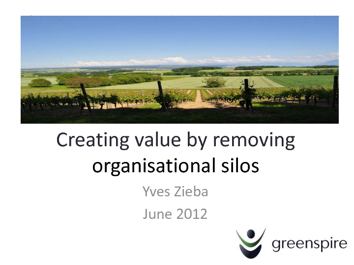 Removing silos (10-page PDF document) Preview Image