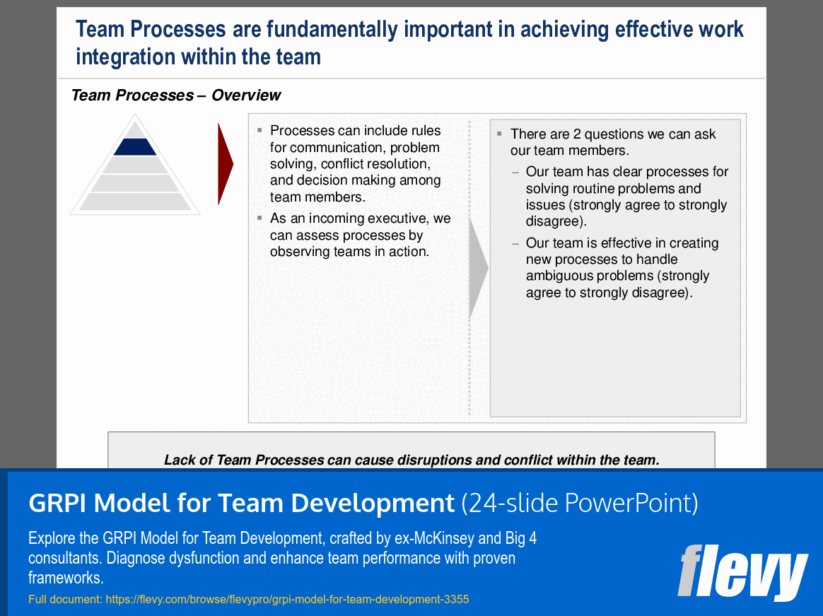 GRPI Model for Team Development (24-slide PPT PowerPoint presentation (PPT)) Preview Image