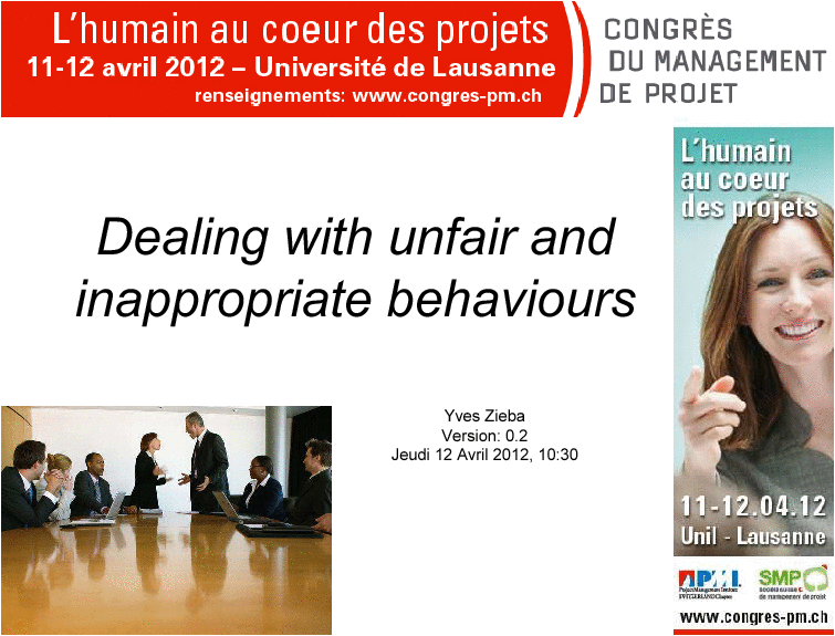 This is a partial preview of Dealing with Unfair Behaviours (20-slide PowerPoint presentation (PPT)). Full document is 20 slides. 