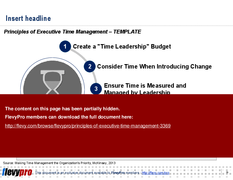 Principles of Executive Time Management (22-slide PPT PowerPoint presentation (PPT)) Preview Image