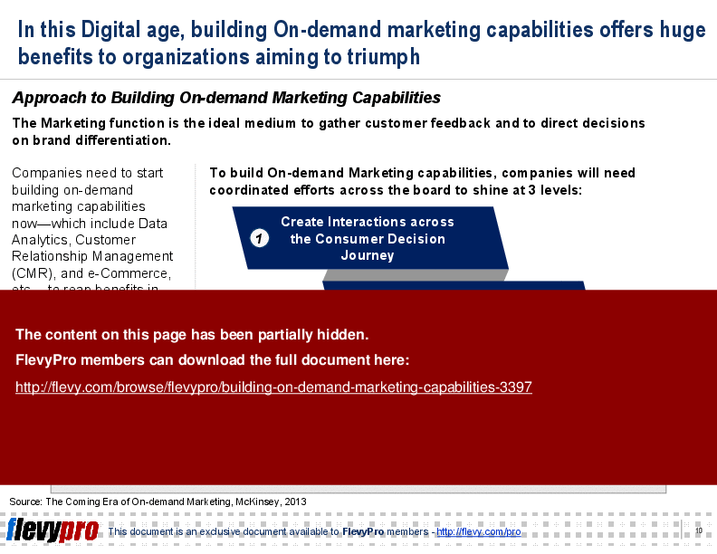 This is a partial preview of Building On-demand Marketing Capabilities (25-slide PowerPoint presentation (PPT)). Full document is 25 slides. 