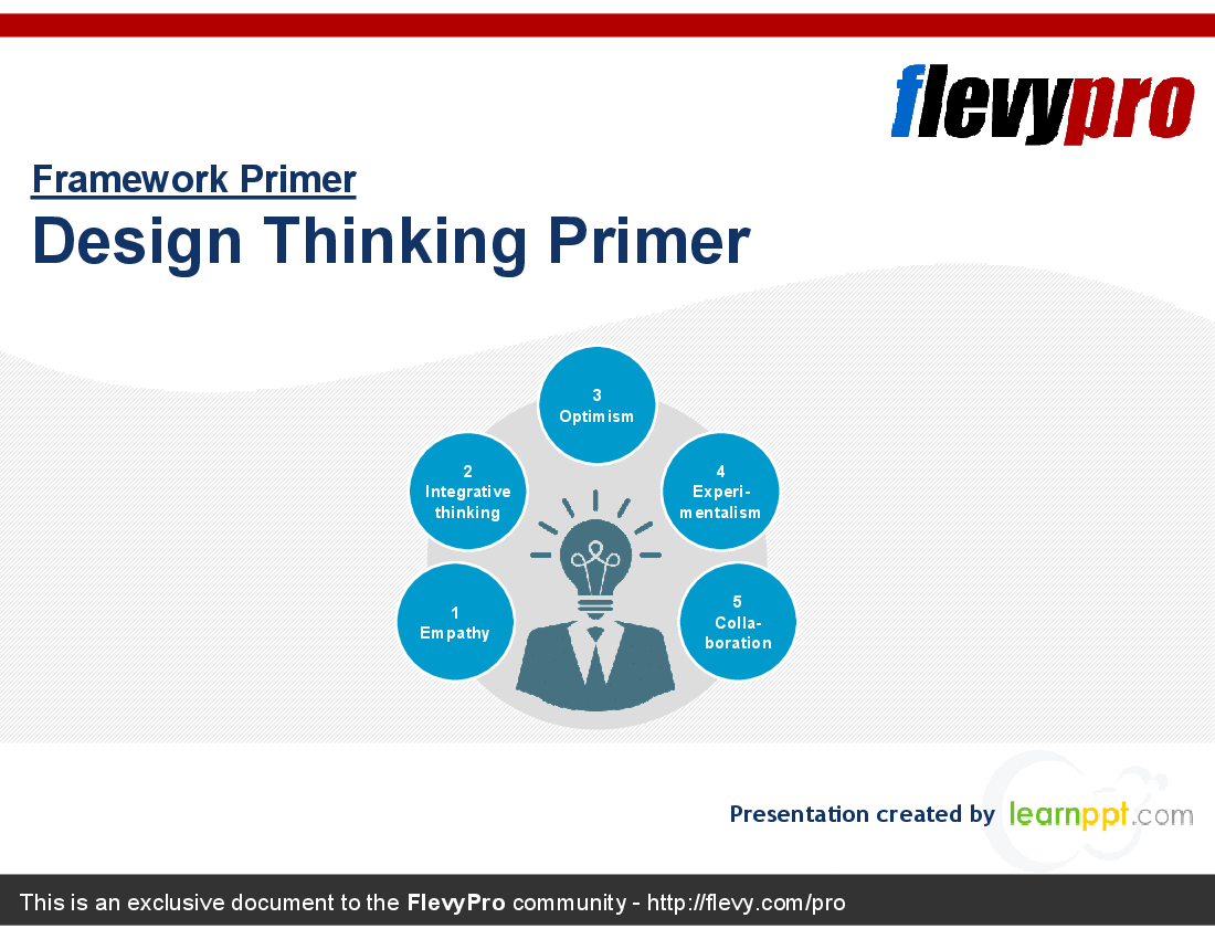 This is a partial preview of Design Thinking Primer (28-slide PowerPoint presentation (PPT)). Full document is 28 slides. 