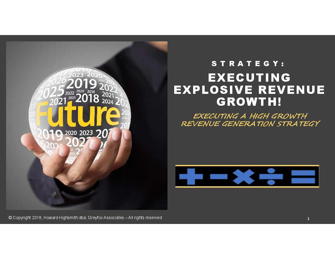 Executing Explosive Revenue Growth (EERG) (35-slide PPT PowerPoint presentation (PPTX)) Preview Image