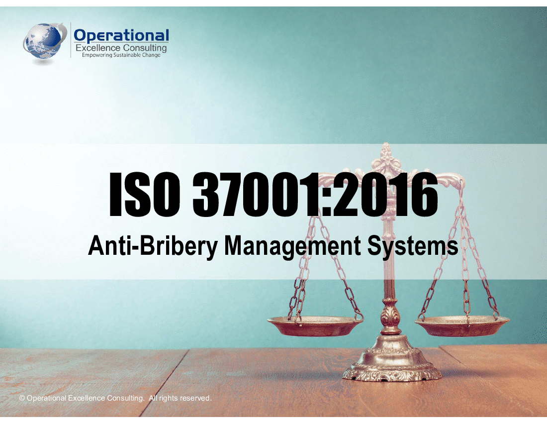 ISO 37001:2016 (ABMS) Awareness Training