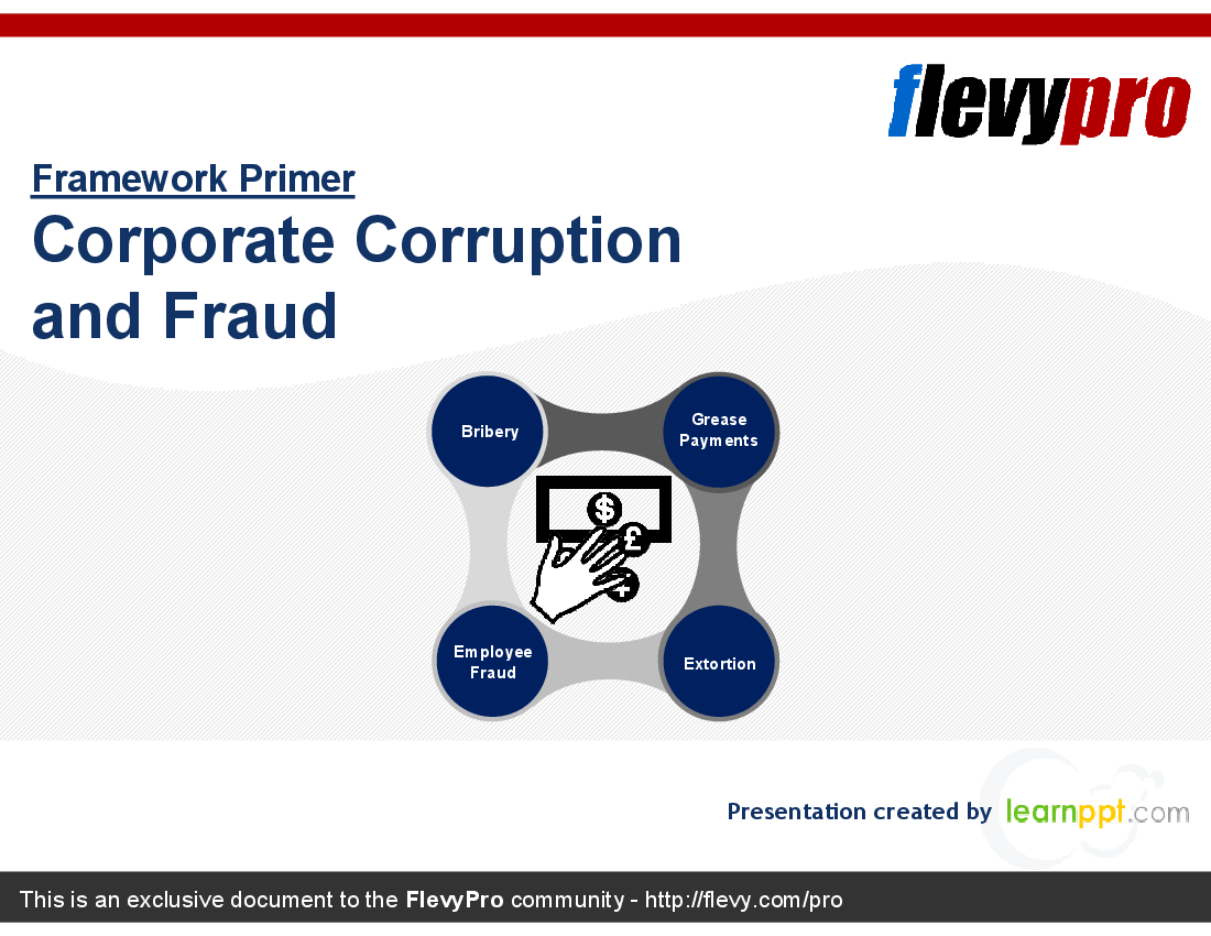 Corporate Corruption and Fraud (24-slide PPT PowerPoint presentation (PPT)) Preview Image