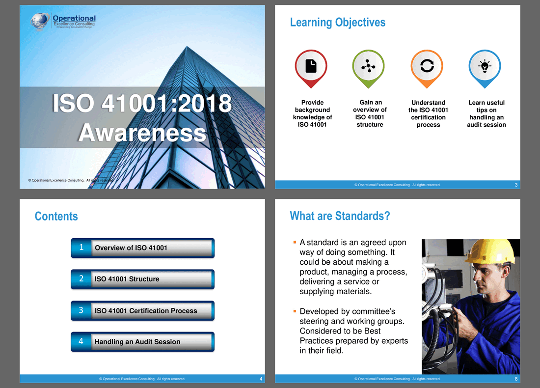 ISO 41001:2018 (Facility Management) Awareness Training (57-slide PPT PowerPoint presentation (PPTX)) Preview Image