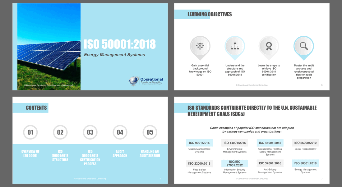 ISO 50001:2018 (EnMS) Awareness Training (70-slide PPT PowerPoint presentation (PPTX)) Preview Image