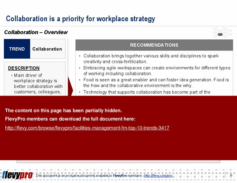 Facilities Management (FM): Top 10 Trends (22-slide PowerPoint presentation (PPT)) Preview Image
