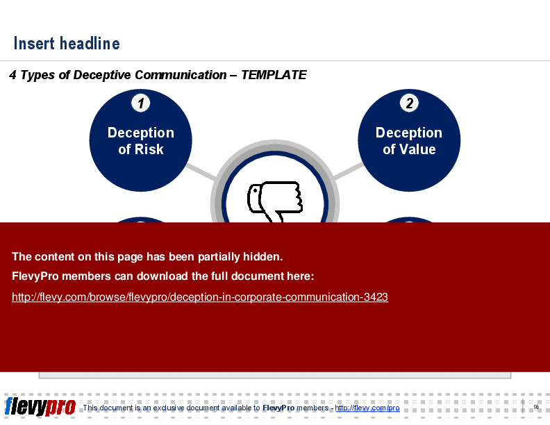 Deception in Corporate Communication (24-slide PPT PowerPoint presentation (PPT)) Preview Image