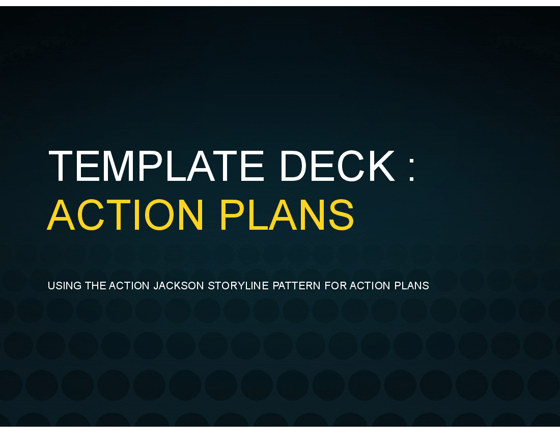 This is a partial preview of PowerPoint Template for Action Plan (16-slide PowerPoint presentation (PPTX)). Full document is 16 slides. 