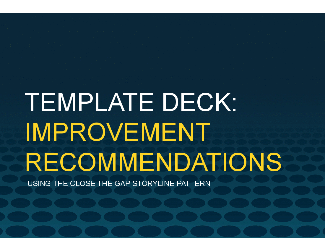 PowerPoint Template for Improvement Recommendations (19-slide PPT PowerPoint presentation (PPTX)) Preview Image