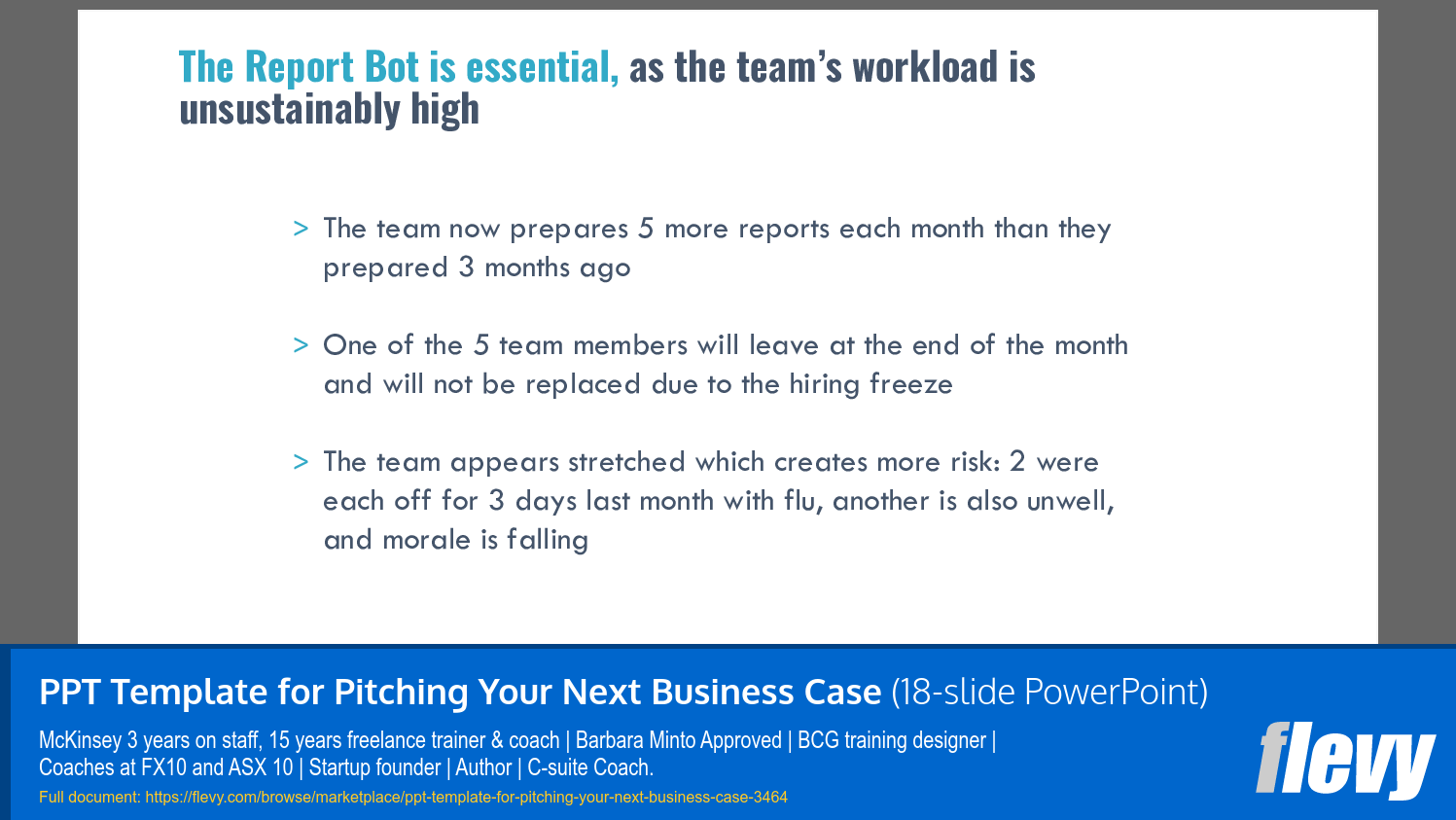 PPT Template for Pitching Your Next Business Case (18-slide PPT PowerPoint presentation slide deck (PPTX)) Preview Image