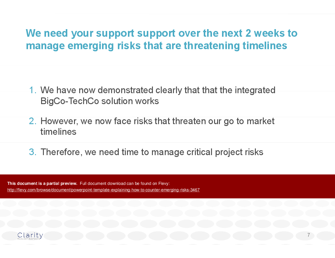 This is a partial preview of PowerPoint Template Explaining How to Counter Emerging Risks (19-slide PowerPoint presentation (PPTX)). Full document is 19 slides. 
