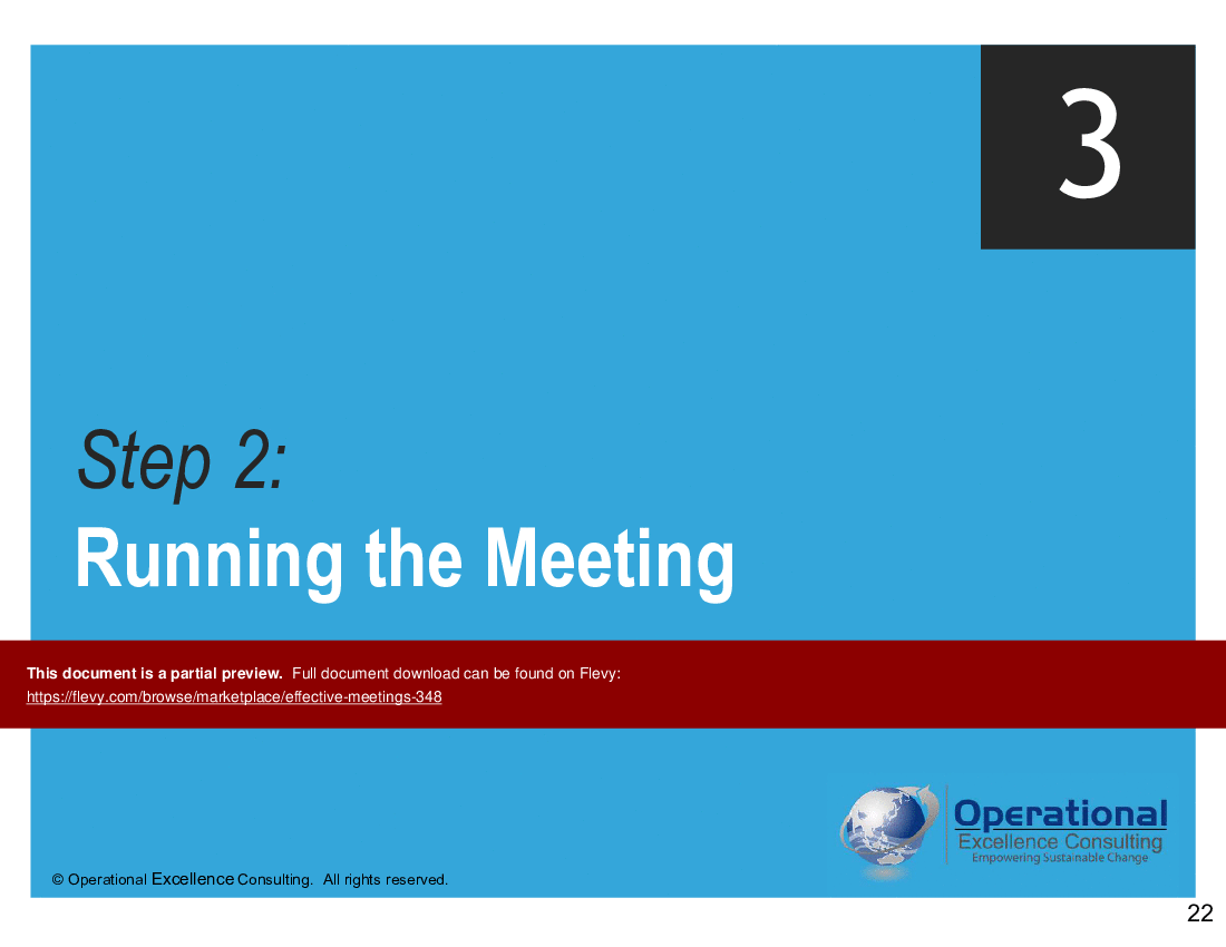 Effective Meetings (66-slide PowerPoint presentation (PPTX)) Preview Image