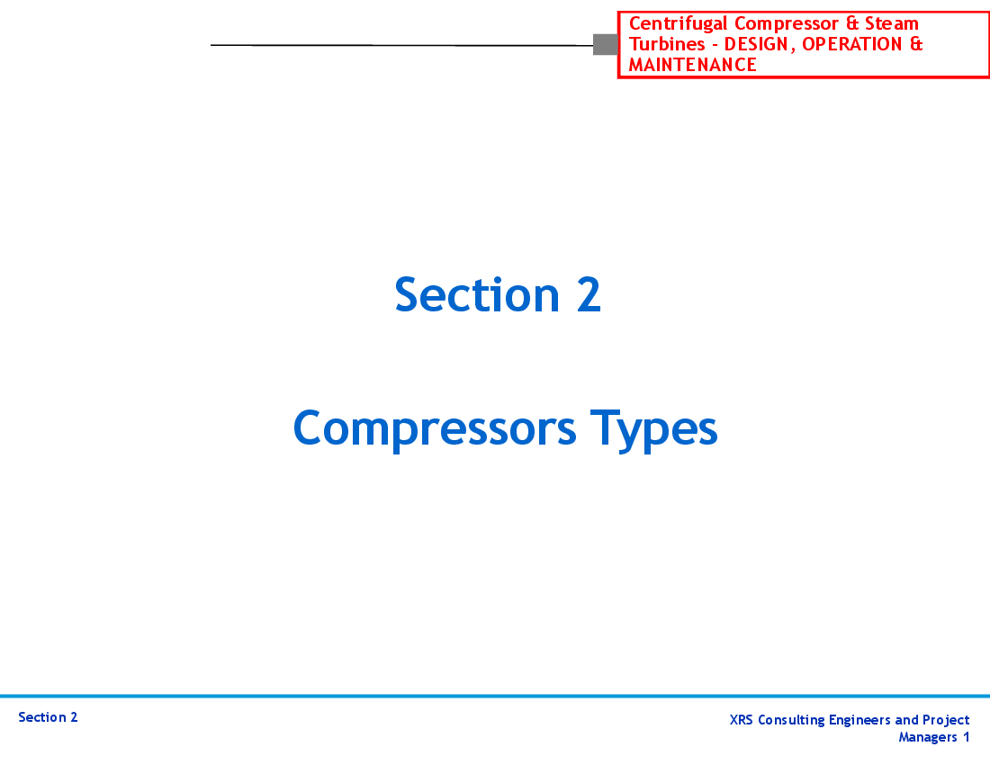 Compressors & Turbines - Compressor Types