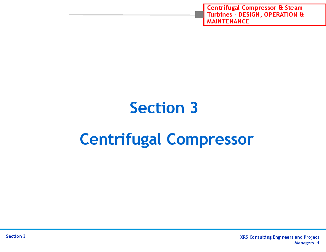 Compressors & Turbines - Centrifugal Compressor