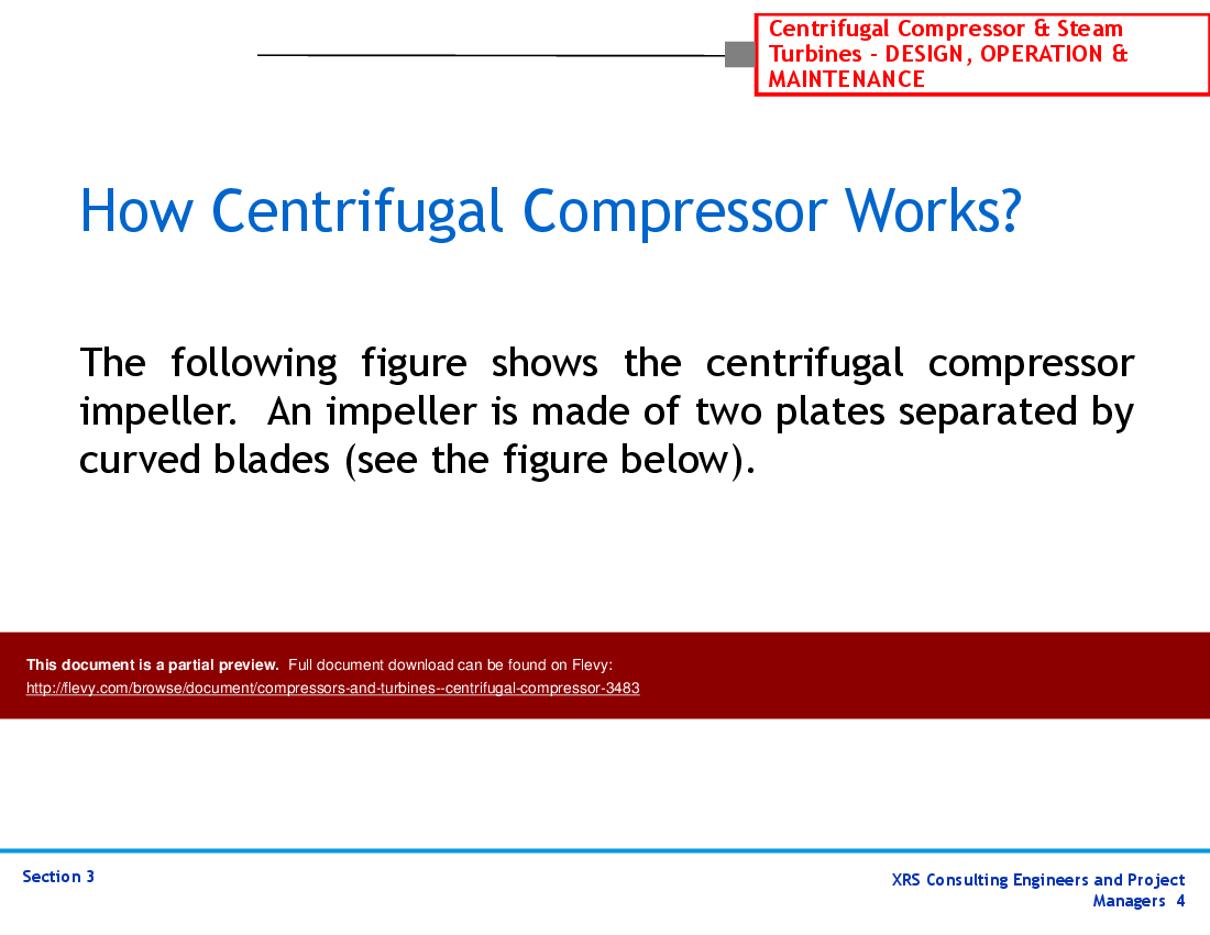 Compressors & Turbines - Centrifugal Compressor (24-slide PPT PowerPoint presentation (PPTX)) Preview Image
