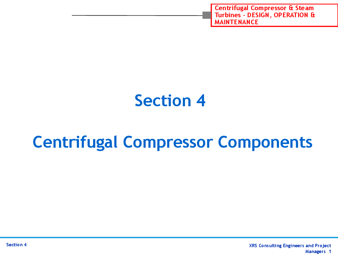 Compressors & Turbines - Centrifugal Compressor Components