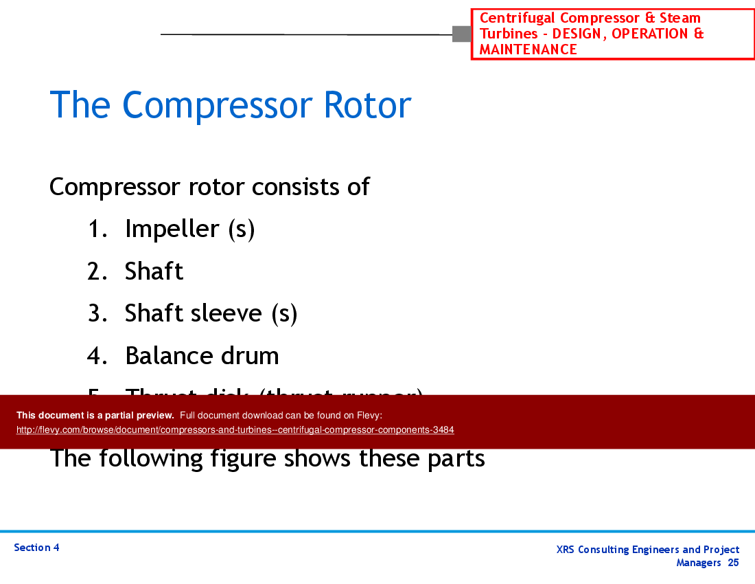 Compressors & Turbines - Centrifugal Compressor Components (46-slide PPT PowerPoint presentation (PPTX)) Preview Image