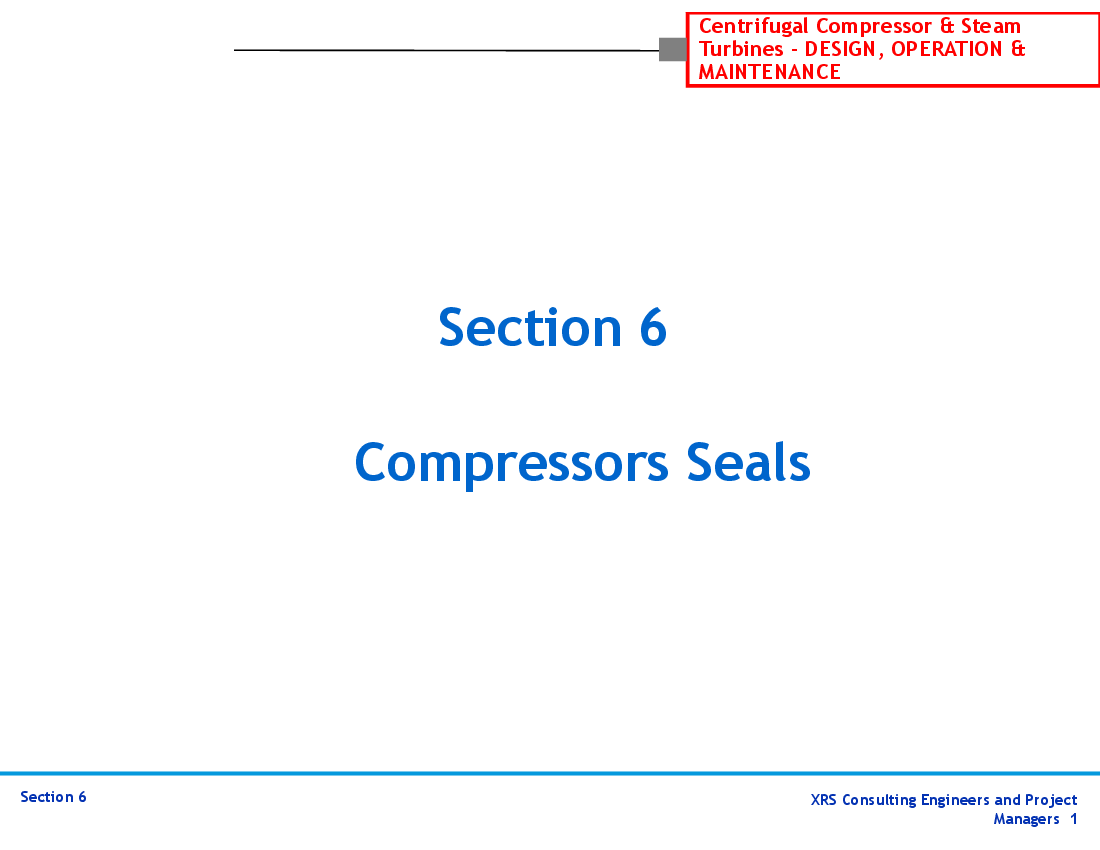 Compressors & Turbines - Compressor Seals