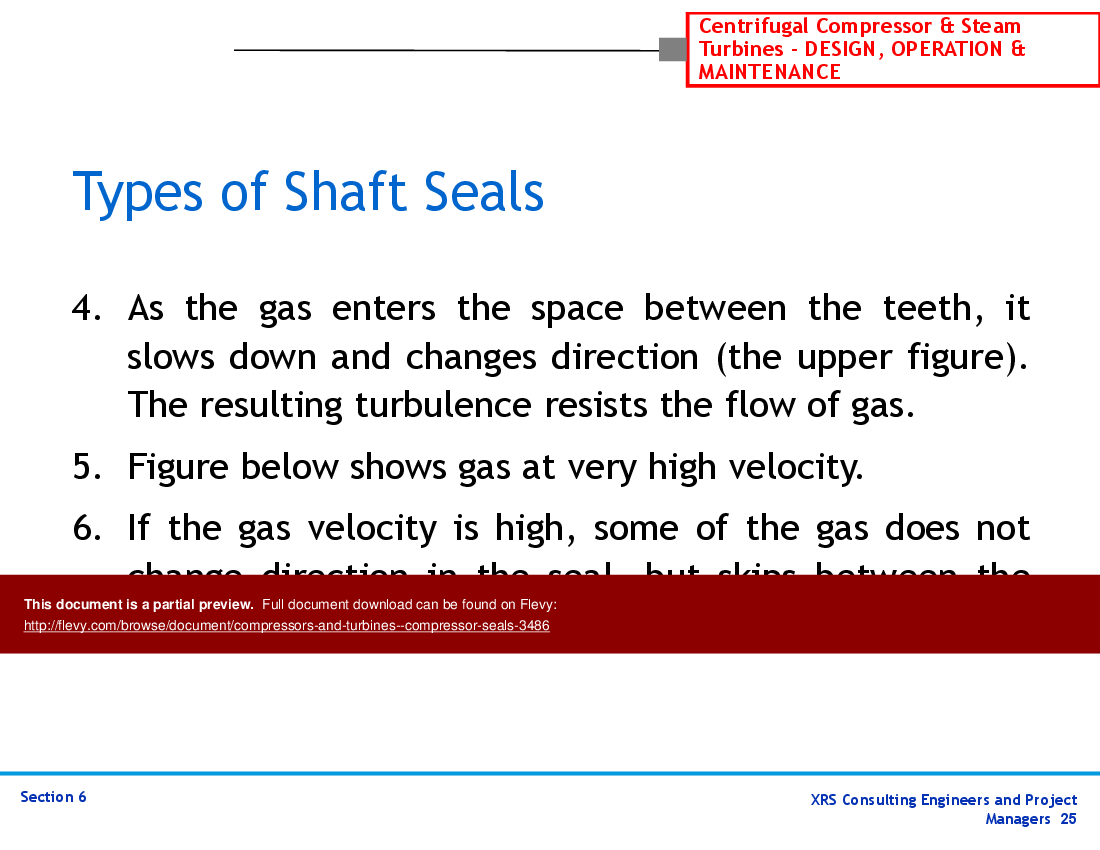Compressors & Turbines - Compressor Seals (38-slide PPT PowerPoint presentation (PPTX)) Preview Image