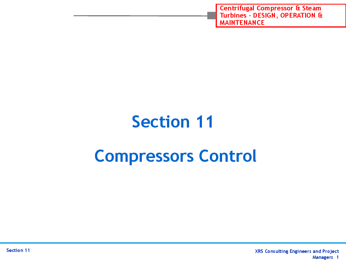 Compressors & Turbines - Compressor Control