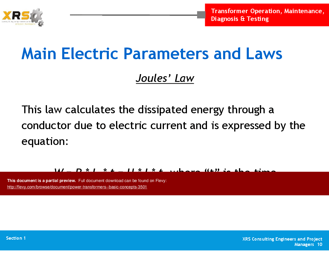 This is a partial preview of Power Transformers - Basic Concepts (92-slide PowerPoint presentation (PPT)). Full document is 92 slides. 