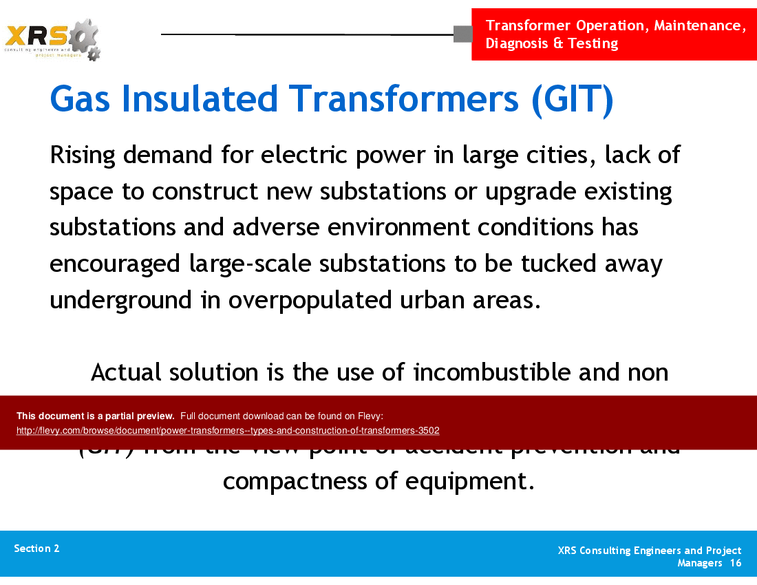 Power Transformers - Types and Construction of Transformers (25-slide PPT PowerPoint presentation (PPT)) Preview Image