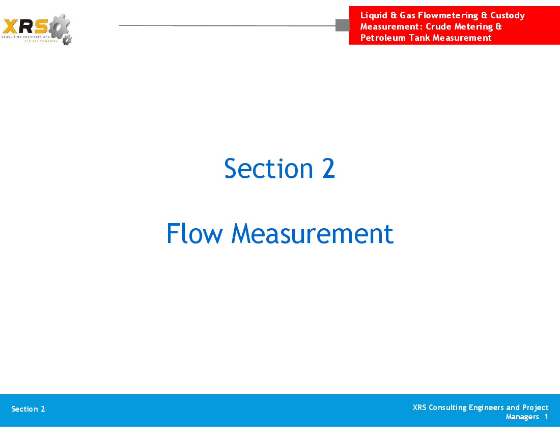 Liquid & Gas Flow - Flow Measurement (25-slide PowerPoint presentation (PPT)) Preview Image