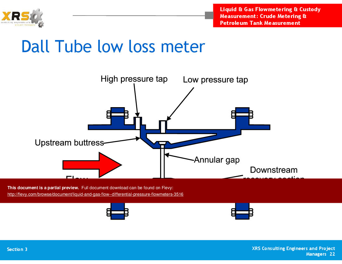 Liquid & Gas Flow - Differential Pressure Flowmeters (38-slide PowerPoint presentation (PPT)) Preview Image