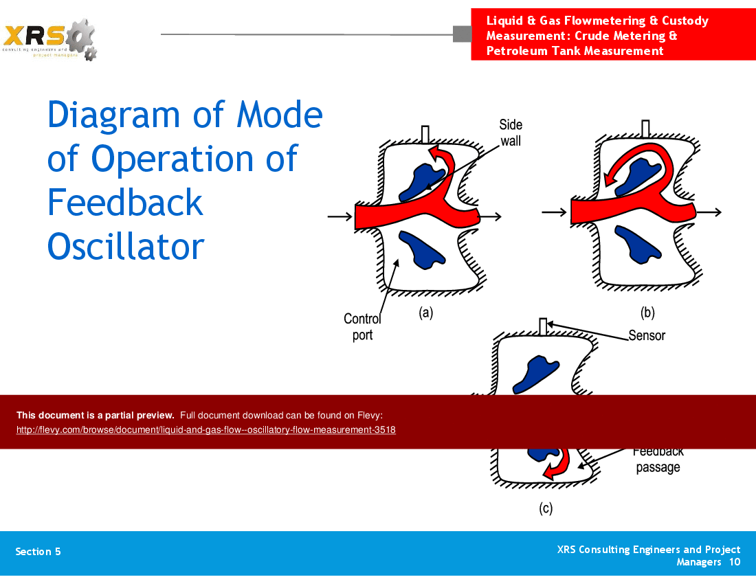 Liquid & Gas Flow - Oscillatory Flow Measurement (16-slide PowerPoint presentation (PPT)) Preview Image