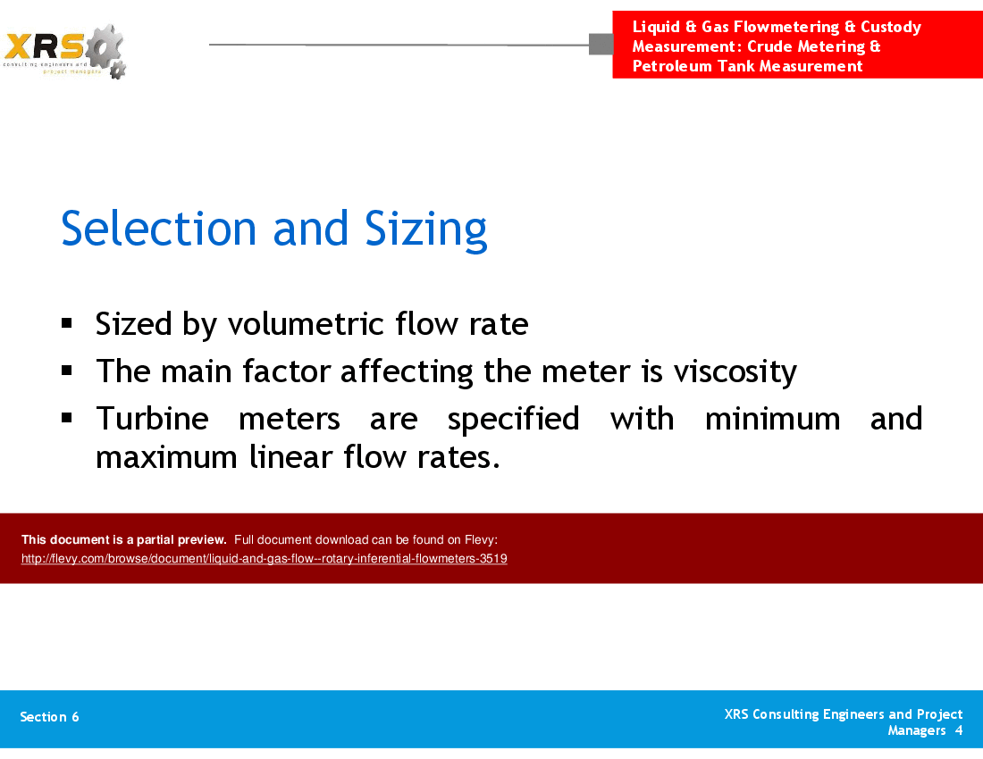 Liquid & Gas Flow - Rotary Inferential Flowmeters (8-slide PowerPoint presentation (PPT)) Preview Image