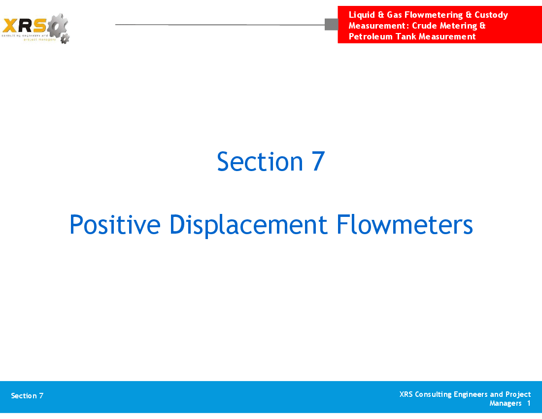 Liquid & Gas Flow - Positive Displacement Flowmeters (16-slide PowerPoint presentation (PPT)) Preview Image