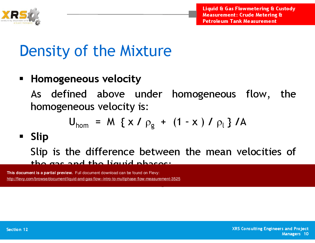 This is a partial preview of Liquid & Gas Flow - Intro to Multiphase Flow Measurement (44-slide PowerPoint presentation (PPT)). Full document is 44 slides. 
