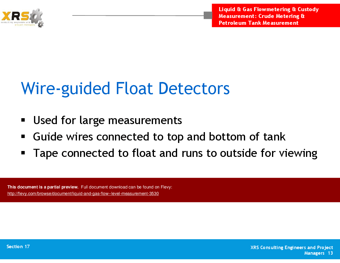 This is a partial preview of Liquid & Gas Flow - Level Measurement (88-slide PowerPoint presentation (PPT)). Full document is 88 slides. 