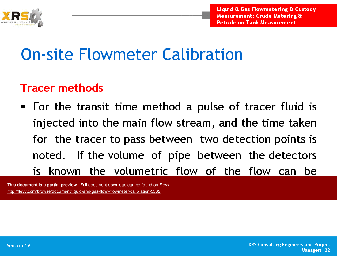 Liquid & Gas Flow - Flowmeter Calibration (32-slide PowerPoint presentation (PPT)) Preview Image