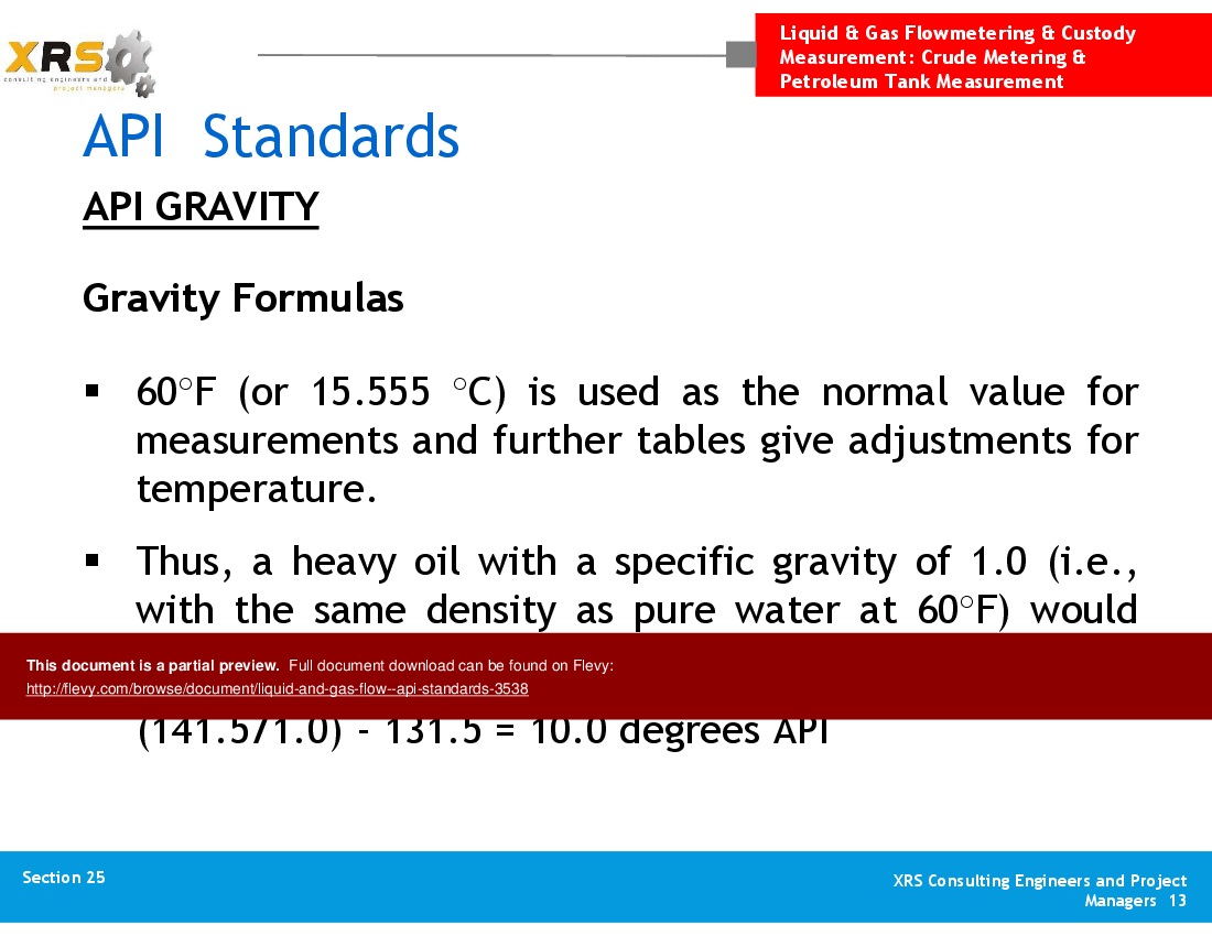 Liquid & Gas Flow - API Standards (40-slide PowerPoint presentation (PPT)) Preview Image