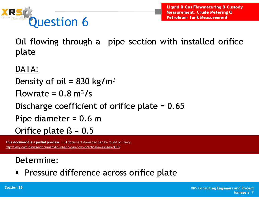 Liquid & Gas Flow - Practical Exercises (16-slide PowerPoint presentation (PPT)) Preview Image