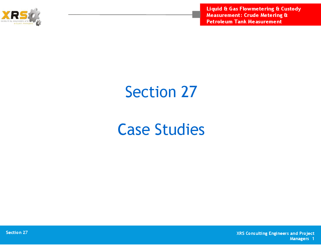Liquid & Gas Flow - Case Studies (14-slide PowerPoint presentation (PPT)) Preview Image