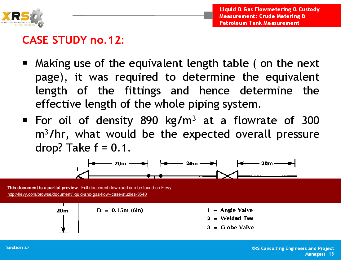 Liquid & Gas Flow - Case Studies (14-slide PowerPoint presentation (PPT)) Preview Image