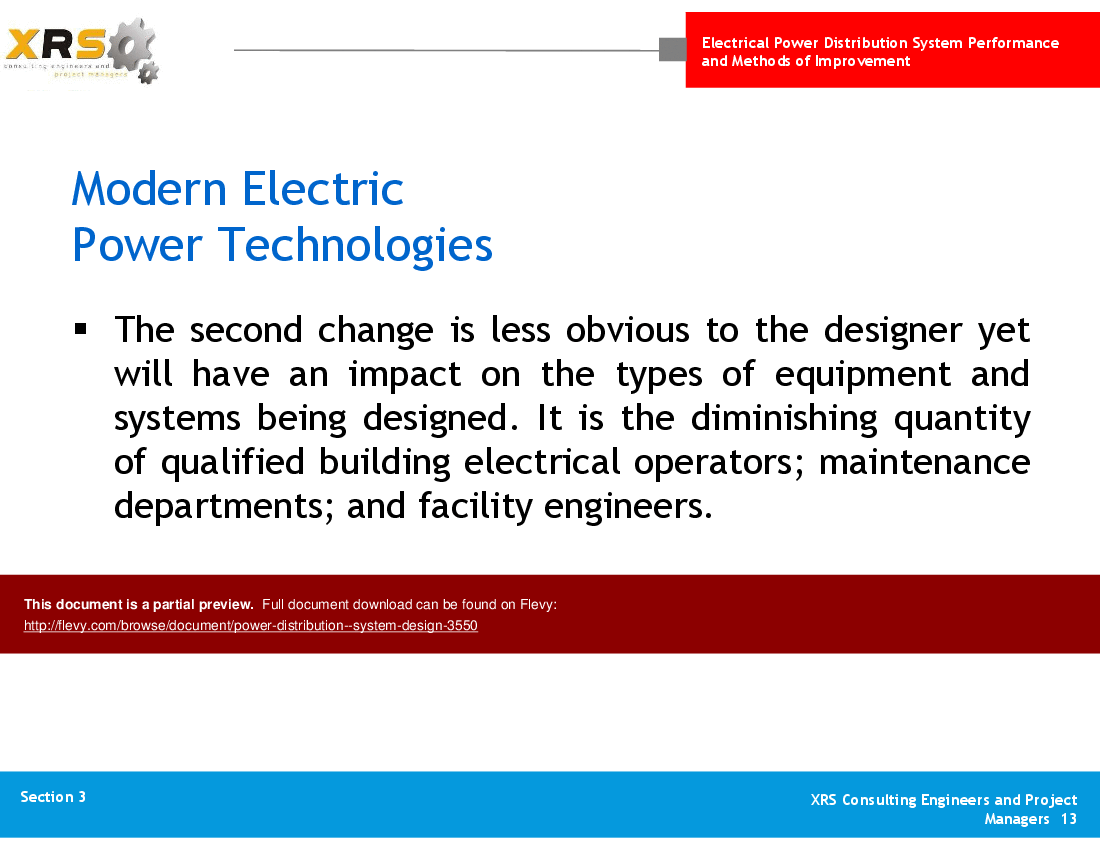 Power Distribution - System Design (52-slide PPT PowerPoint presentation (PPTX)) Preview Image