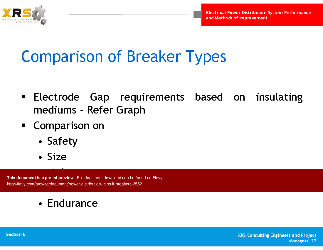 Power Distribution - Circuit Breakers (24-slide PPT PowerPoint presentation (PPTX)) Preview Image